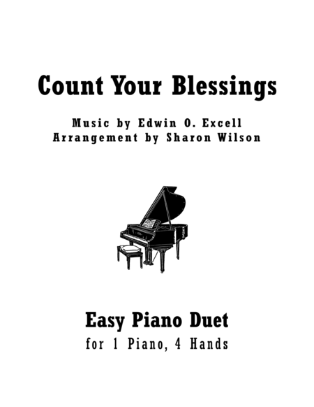Count Your Blessings (Easy Piano Duet, 1 Piano, 4 Hands) image number null