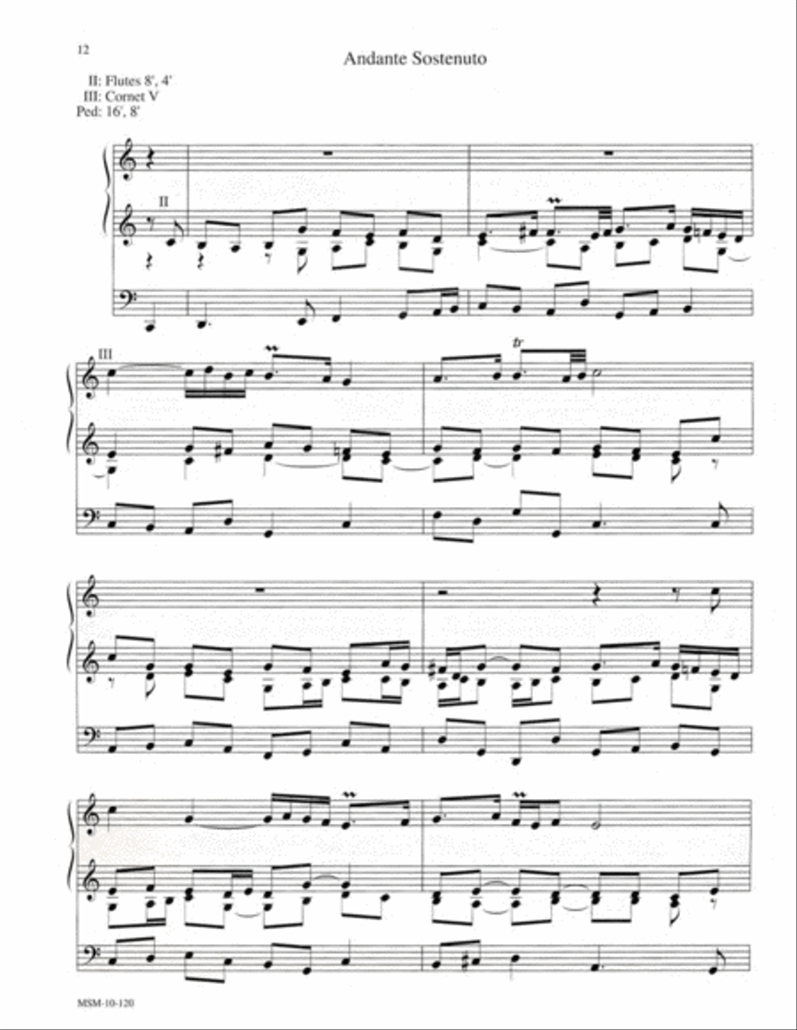 Partita on From Heaven Above to Earth I Come Organ scores gallery preview page 8