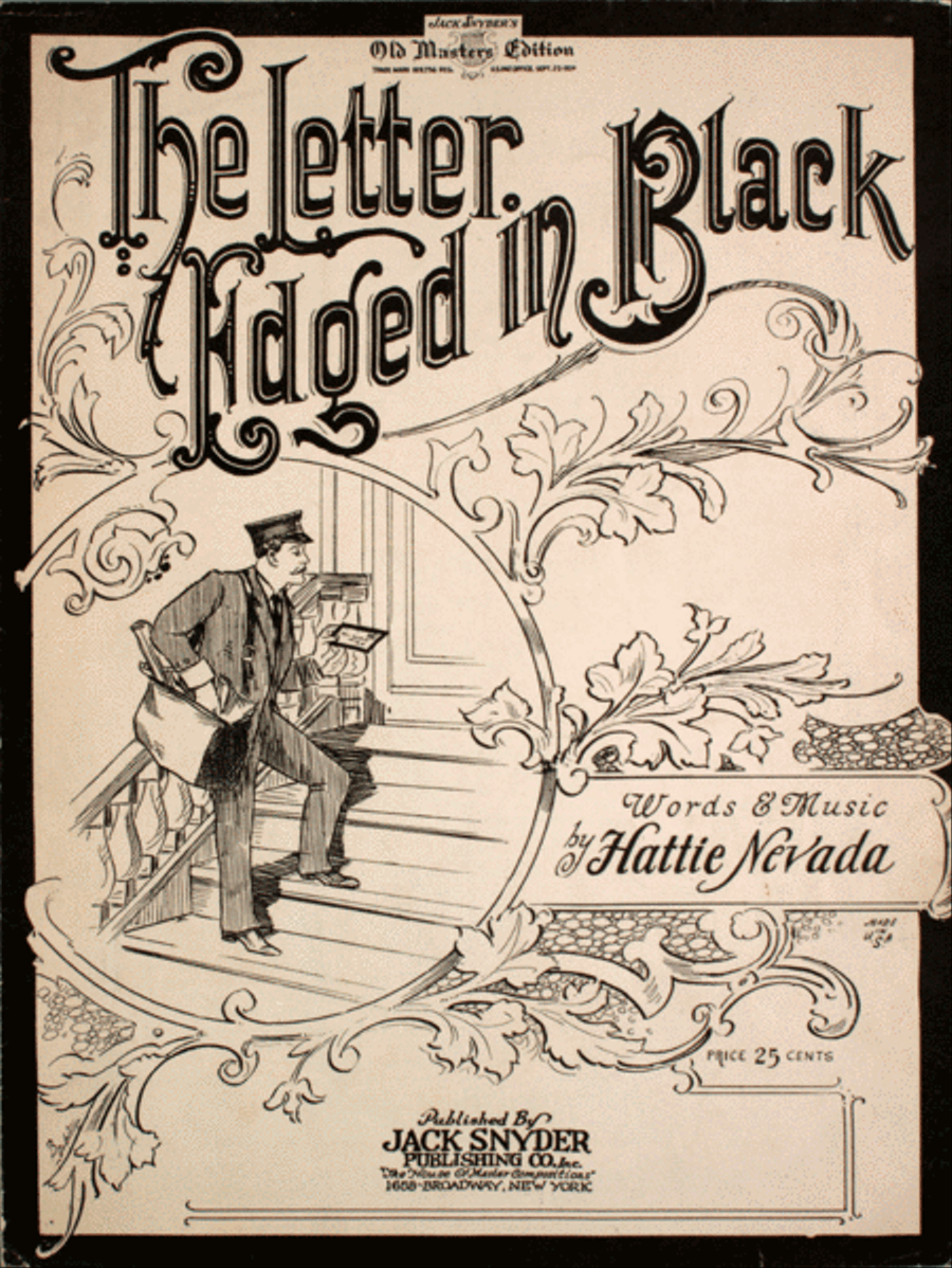 The Letter Edged in Black Voice scores gallery preview page 1
