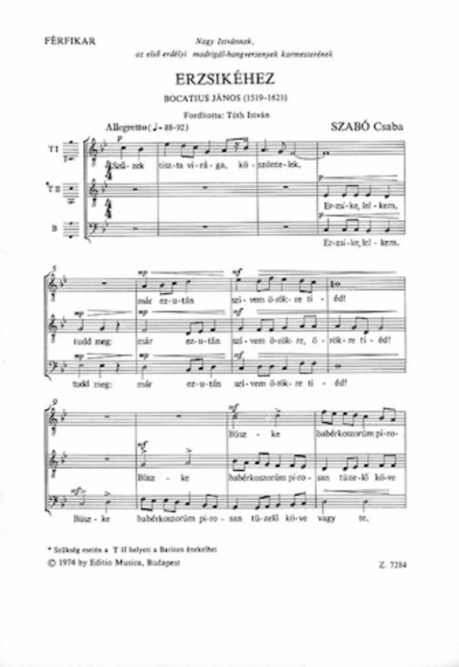 Erzsikhez A Cappella scores gallery preview page 1