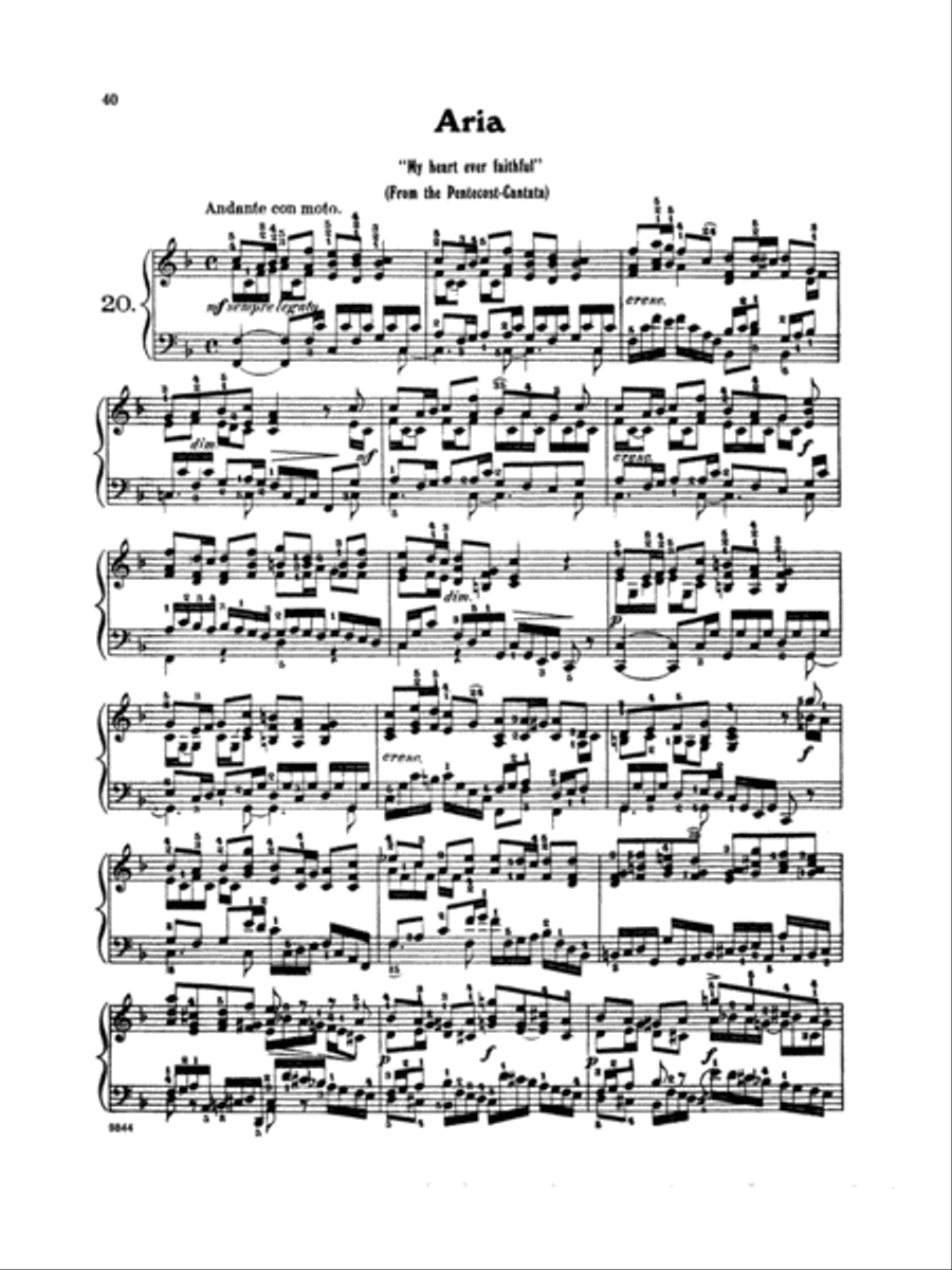 Bach: Twenty One Favorite Pieces Voice Solo scores gallery preview page 1
