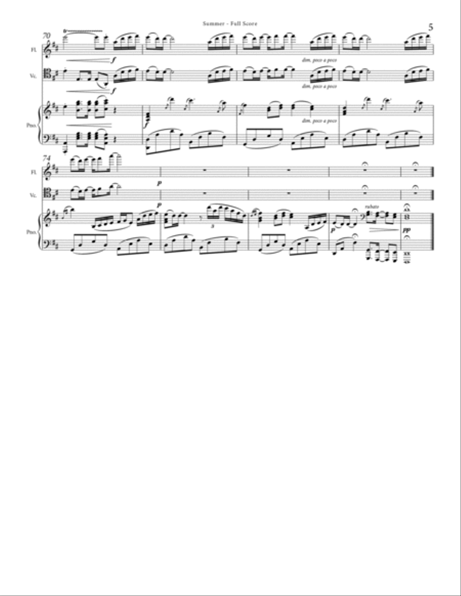 Summer Flute scores gallery preview page 5
