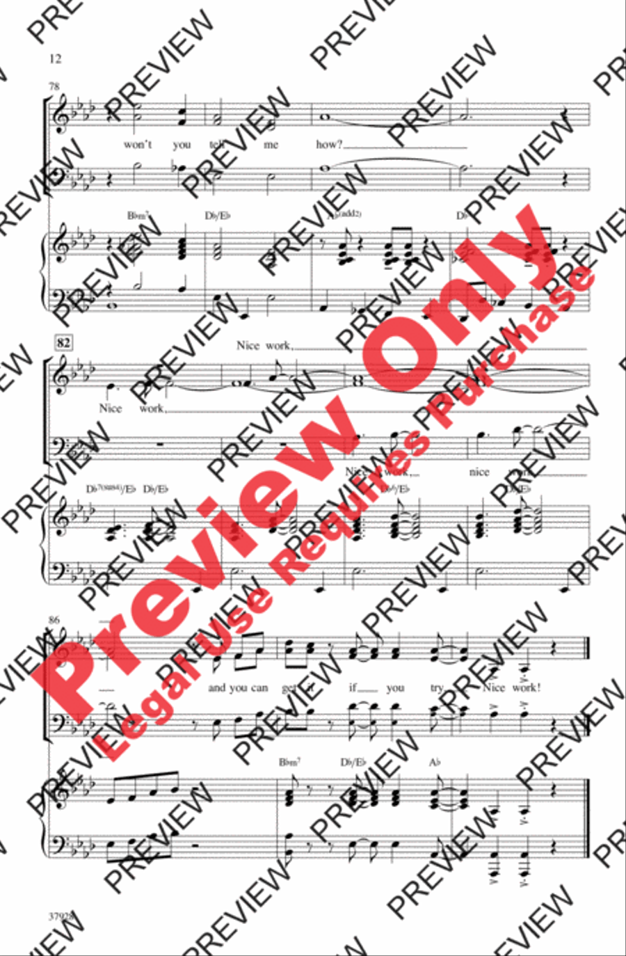Nice Work If You Can Get It 3-Part scores gallery preview page 12