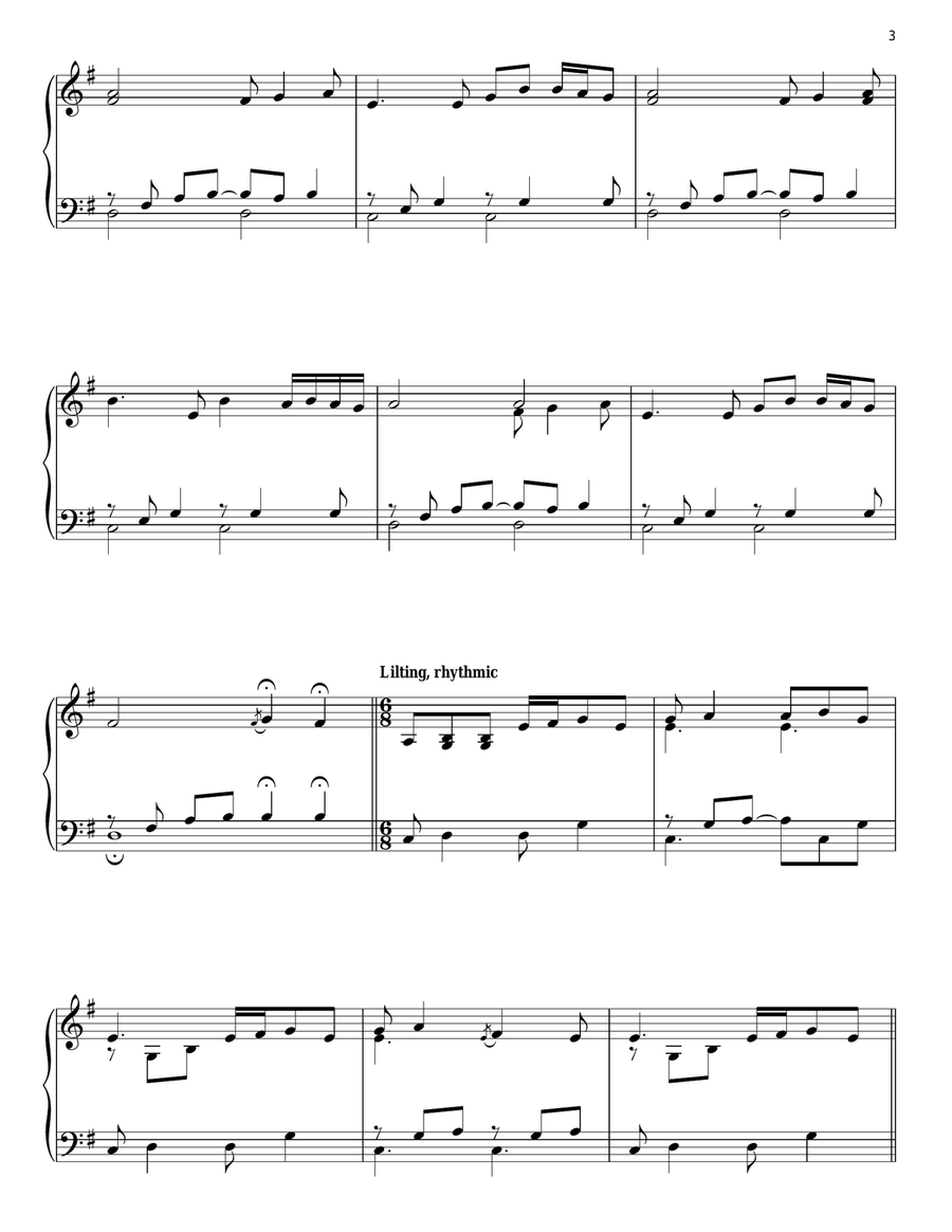 Anne's Song Piano Solo scores gallery preview page 3