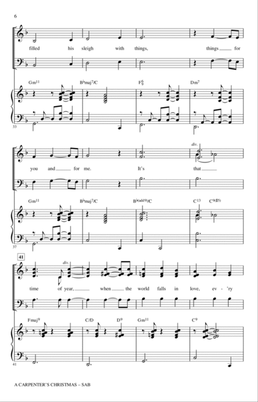 A Carpenter's Christmas (arr. Roger Emerson) 3-Part scores gallery preview page 5