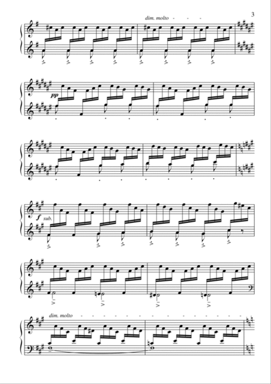 Debussy-Jardins sous la pluie for piano solo Piano Solo scores gallery preview page 4
