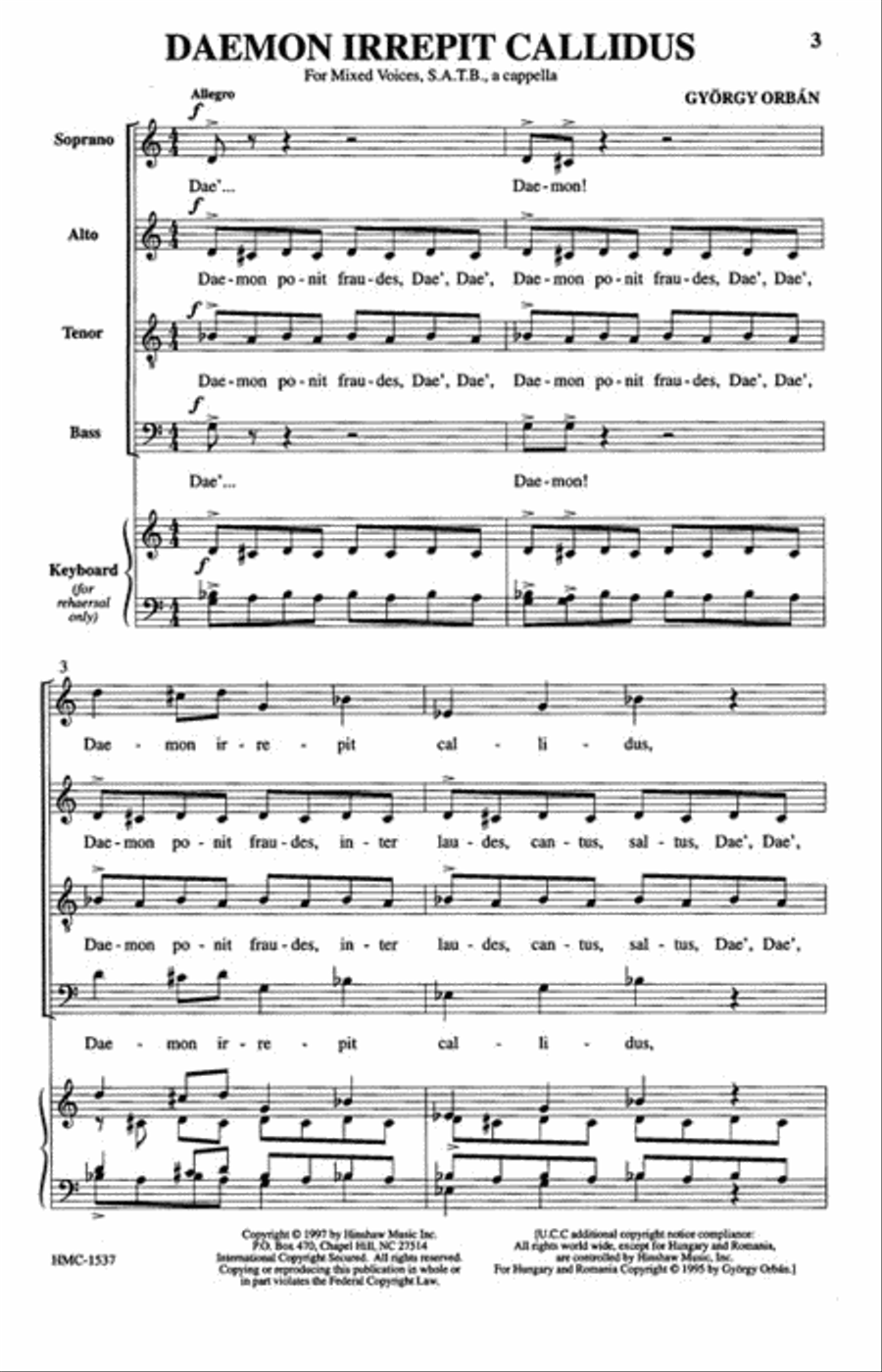 Daemon Irrepit Callidus 4-Part scores gallery preview page 2