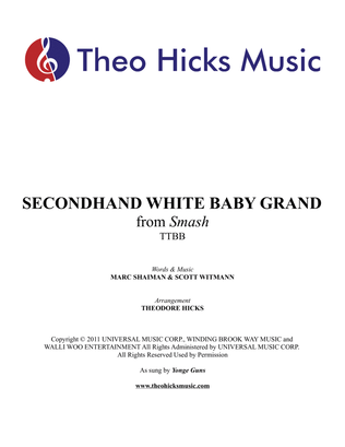 Secondhand White Baby Grand
