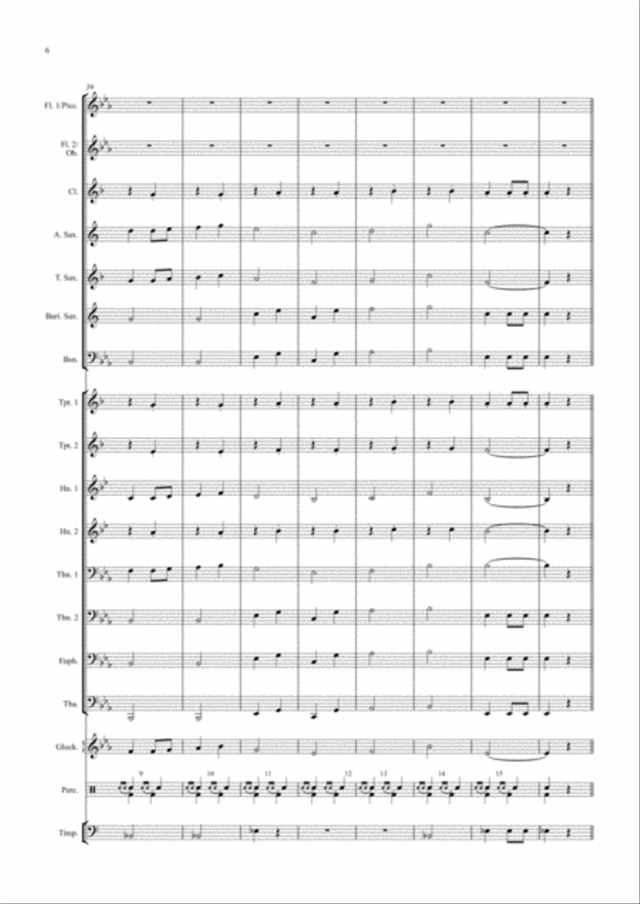 Entrance and March for Band Concert Band scores gallery preview page 6