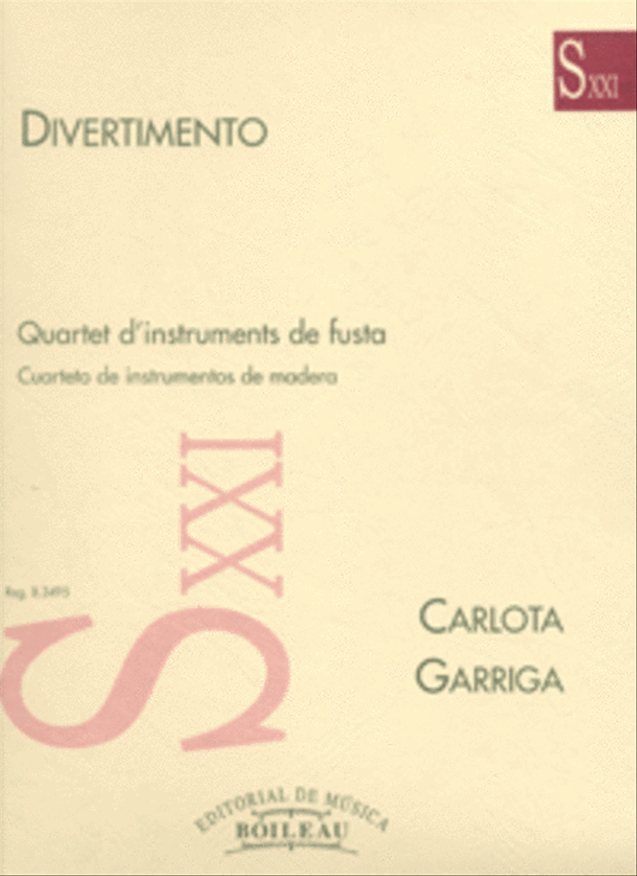 Divertimento Per a Quartet de Fusta Bassoon scores gallery preview page 1