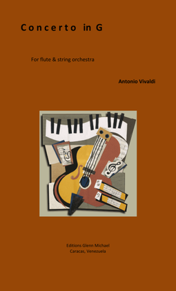 Book cover for Vivaldi, Concerto for flute in G major