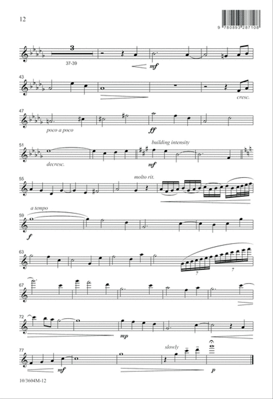 A Prayer of Grateful Praise 4-Part scores gallery preview page 12
