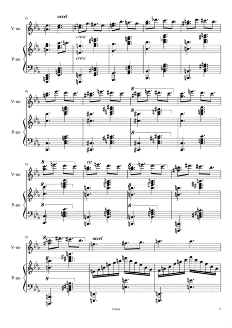 Beauty and Virgo Violin Solo scores gallery preview page 5