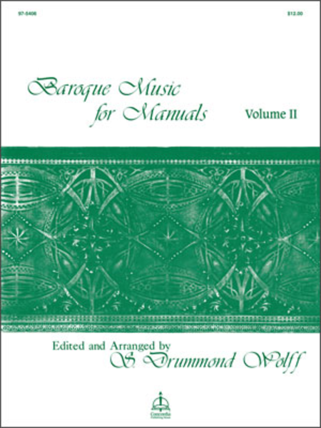 Baroque Music For Manuals, Volume II