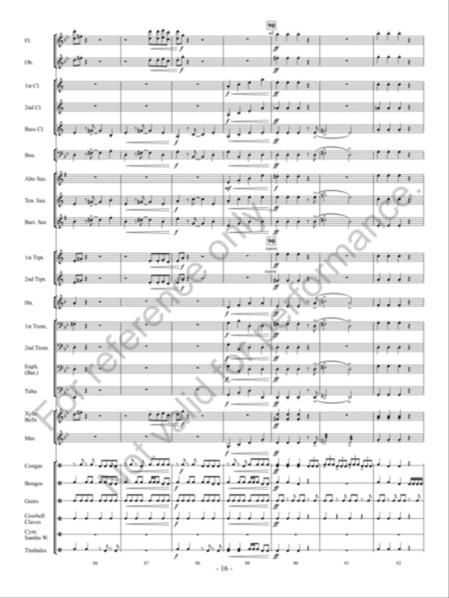 Calle Arriba! Concert Band scores gallery preview page 17