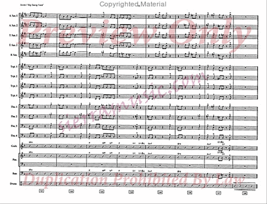 Big Swing Face Jazz Ensemble scores gallery preview page 16