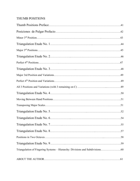 Triangulation of Fingering Systems for the Double Bass (A Complete Method), Vol. 2