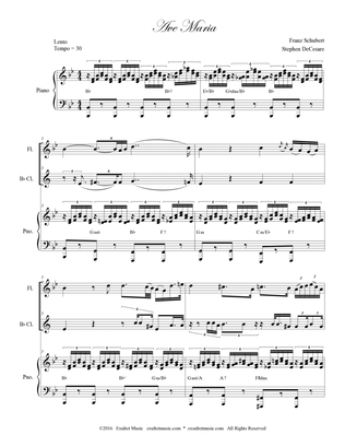 Ave Maria (Duet for Flute and Bb-Clarinet)