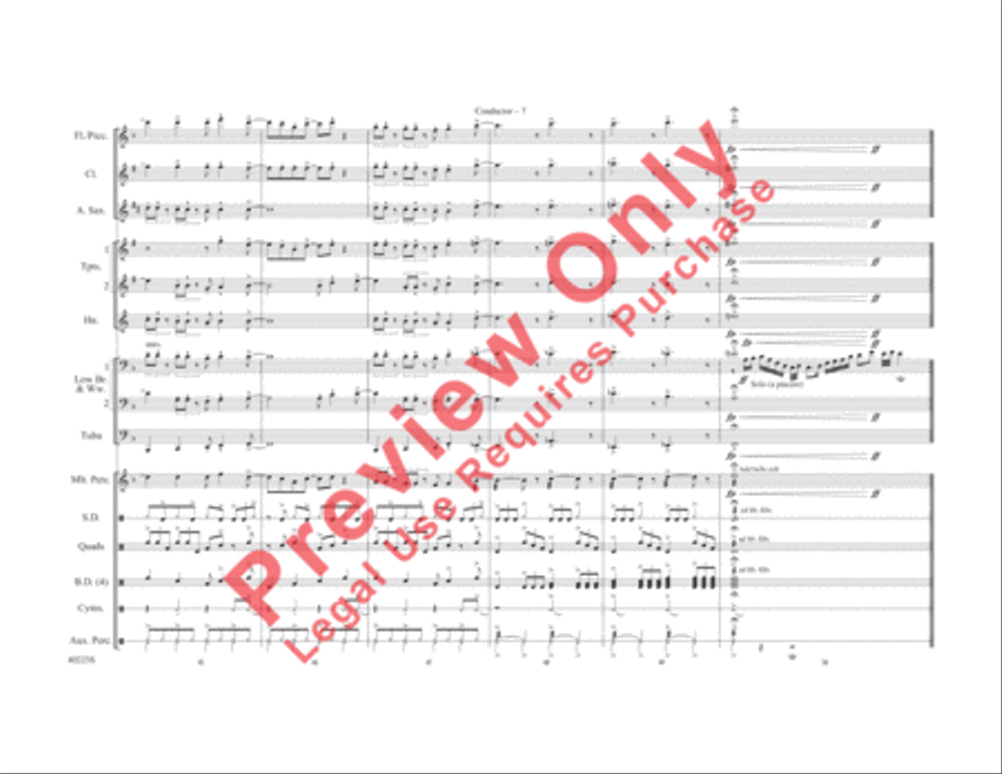 Does Anybody Really Know What Time It Is? Marching Band scores gallery preview page 8