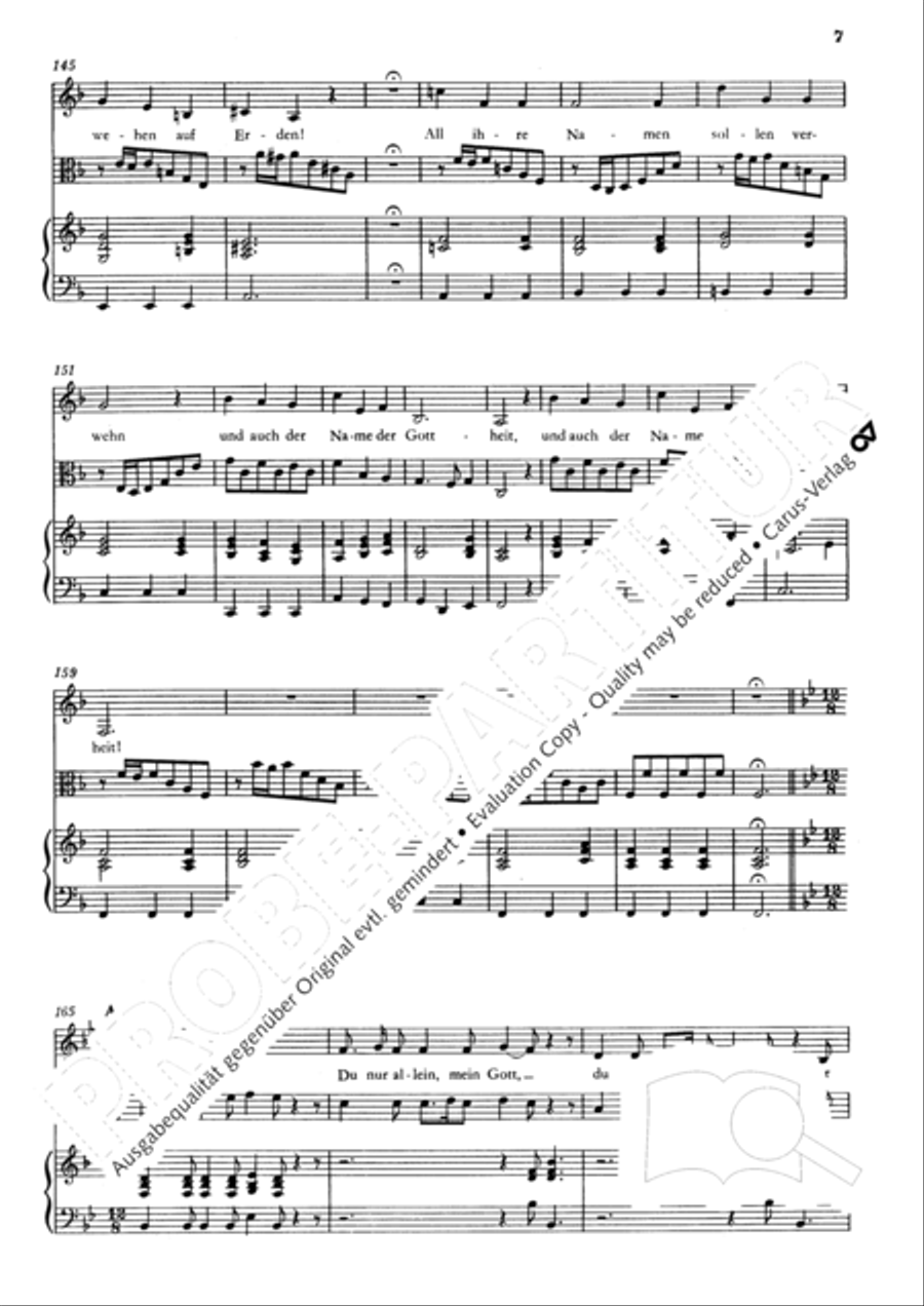 O mein Gott, du meine Hoffnung Alto Voice scores gallery preview page 8