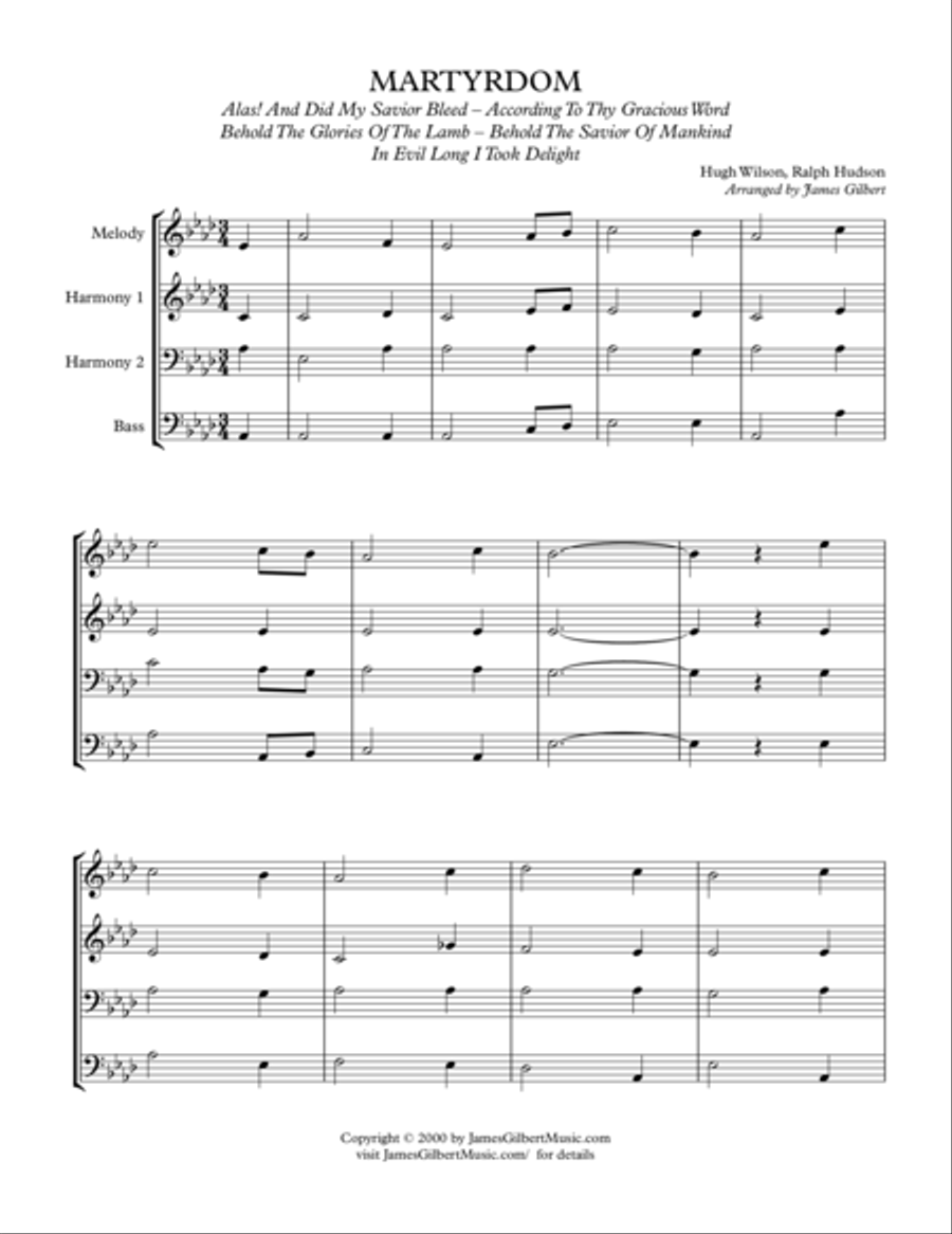 MARTYRDOM Small Ensemble scores gallery preview page 1