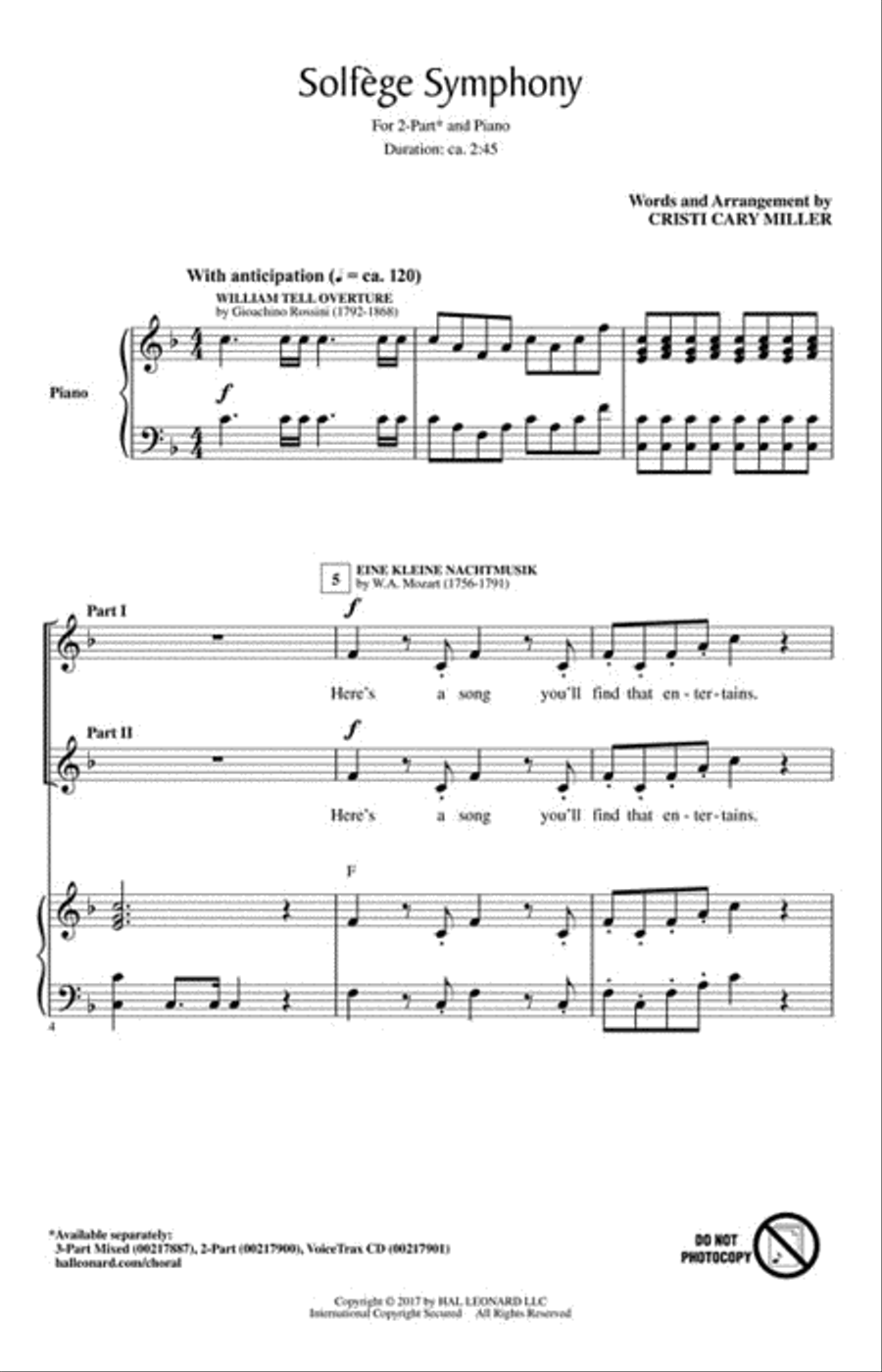 Solfege Symphony 2-Part scores gallery preview page 2