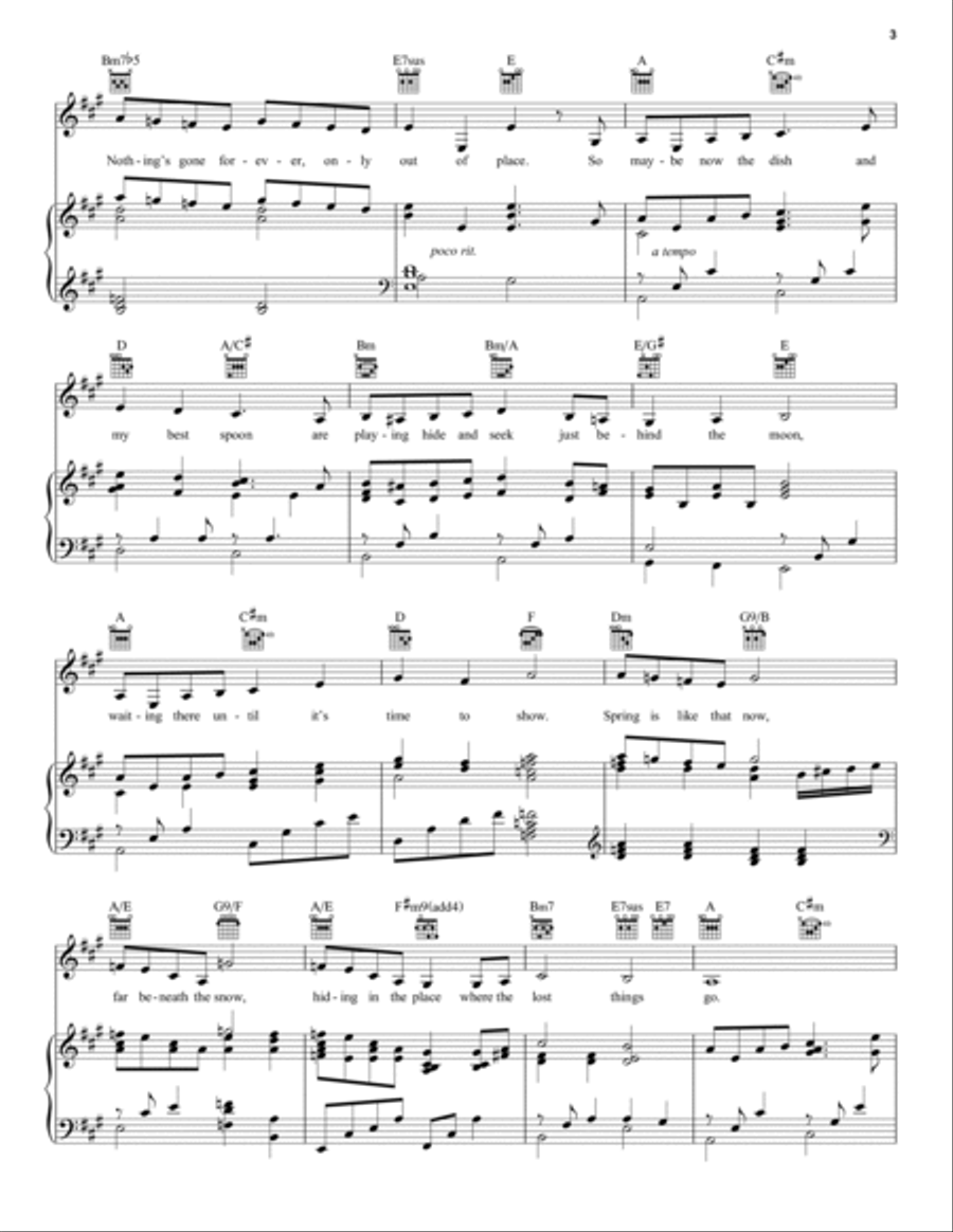 The Place Where Lost Things Go (from Mary Poppins Returns) Piano, Vocal, Guitar scores gallery preview page 3