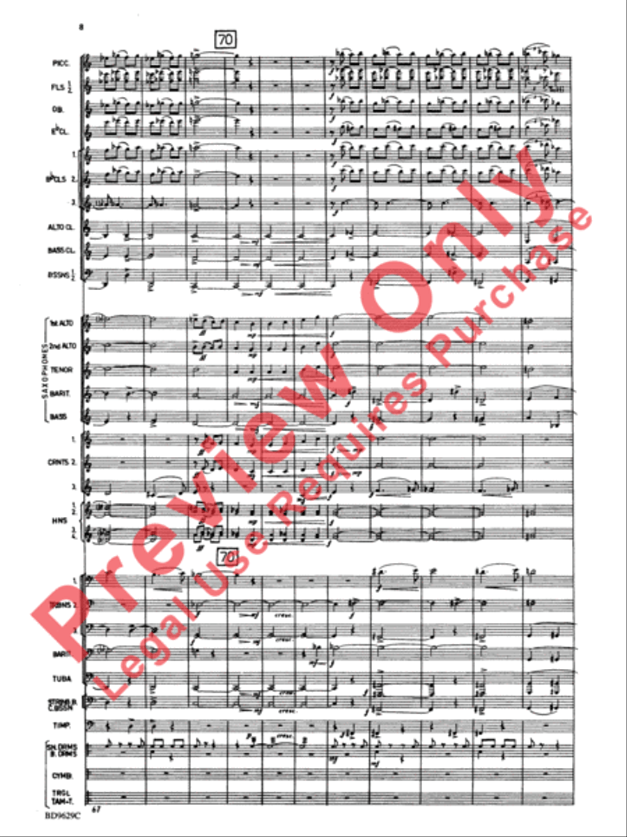 Fantasia for Band Concert Band scores gallery preview page 11