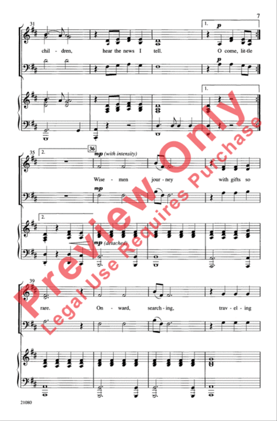 A Gospel Noel A Gospel Noel 3-Part scores gallery preview page 6