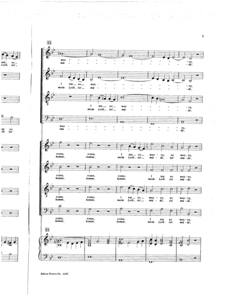 Motet V BWV 229 (Come, Jesus, come)