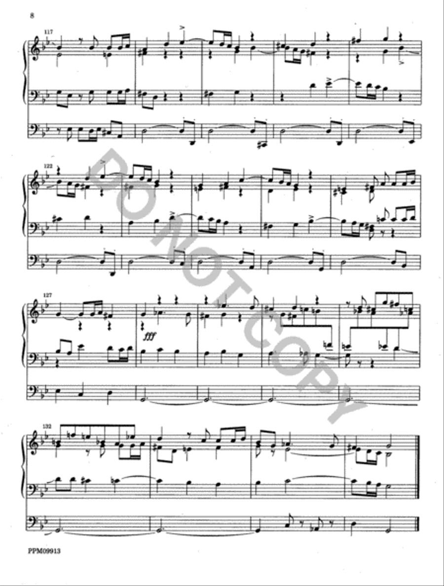 Classical Fugue on a subject by Paul Vidal Organ scores gallery preview page 9