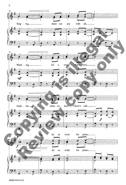 Song of Hope (Choral Score) image number null