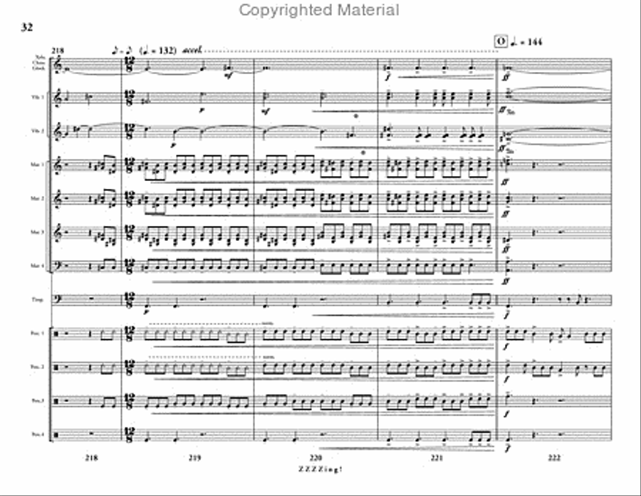 ZZZZing! Percussion Ensemble scores gallery preview page 33
