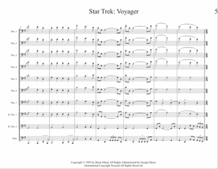 Star Trek - Voyager(r) Large Ensemble scores gallery preview page 5