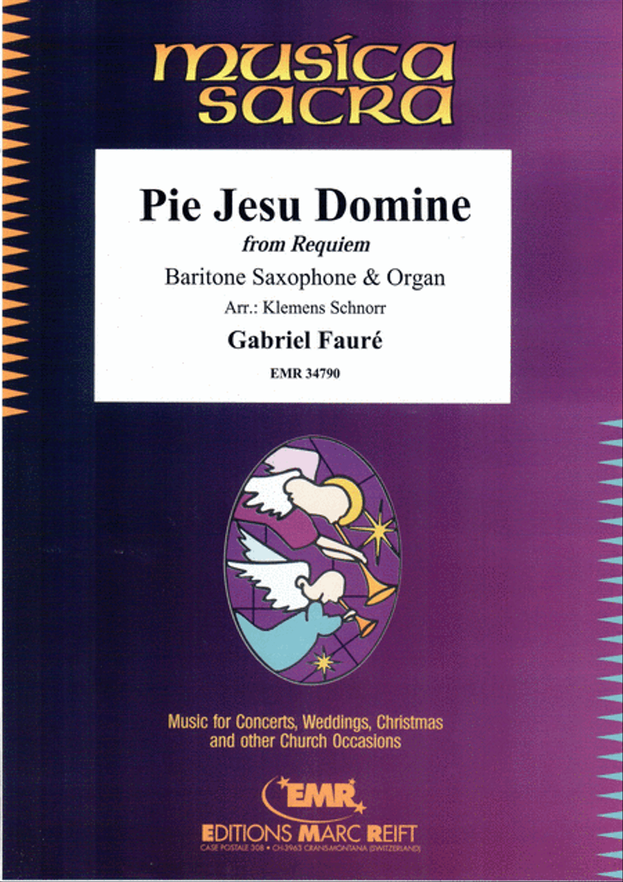 Pie Jesu Domine Baritone Saxophone scores gallery preview page 1