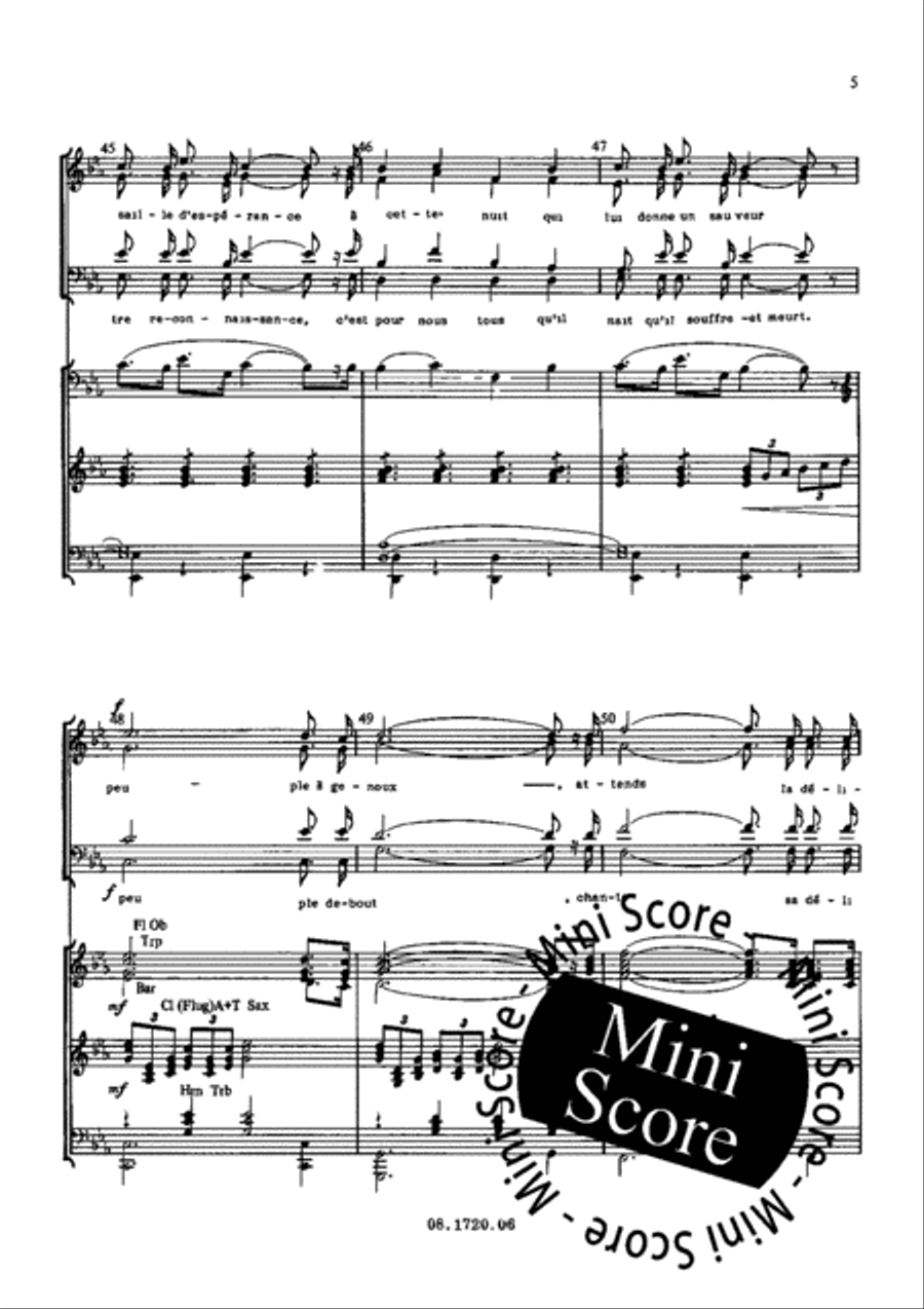 Cantique de Noel Cantique de Noel Fanfare Band scores gallery preview page 9