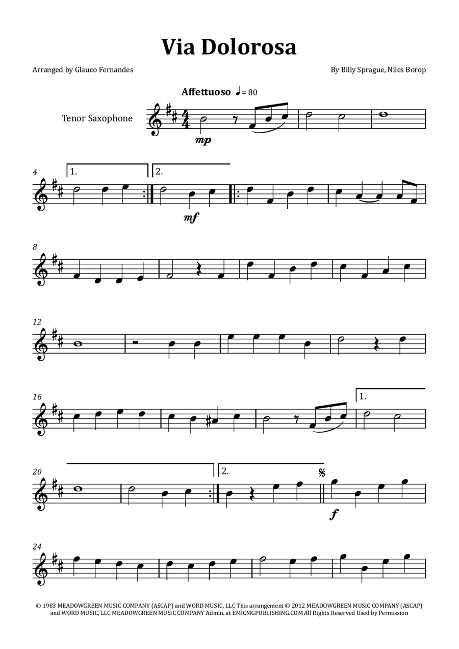 Via Dolorosa Chamber Music scores gallery preview page 1