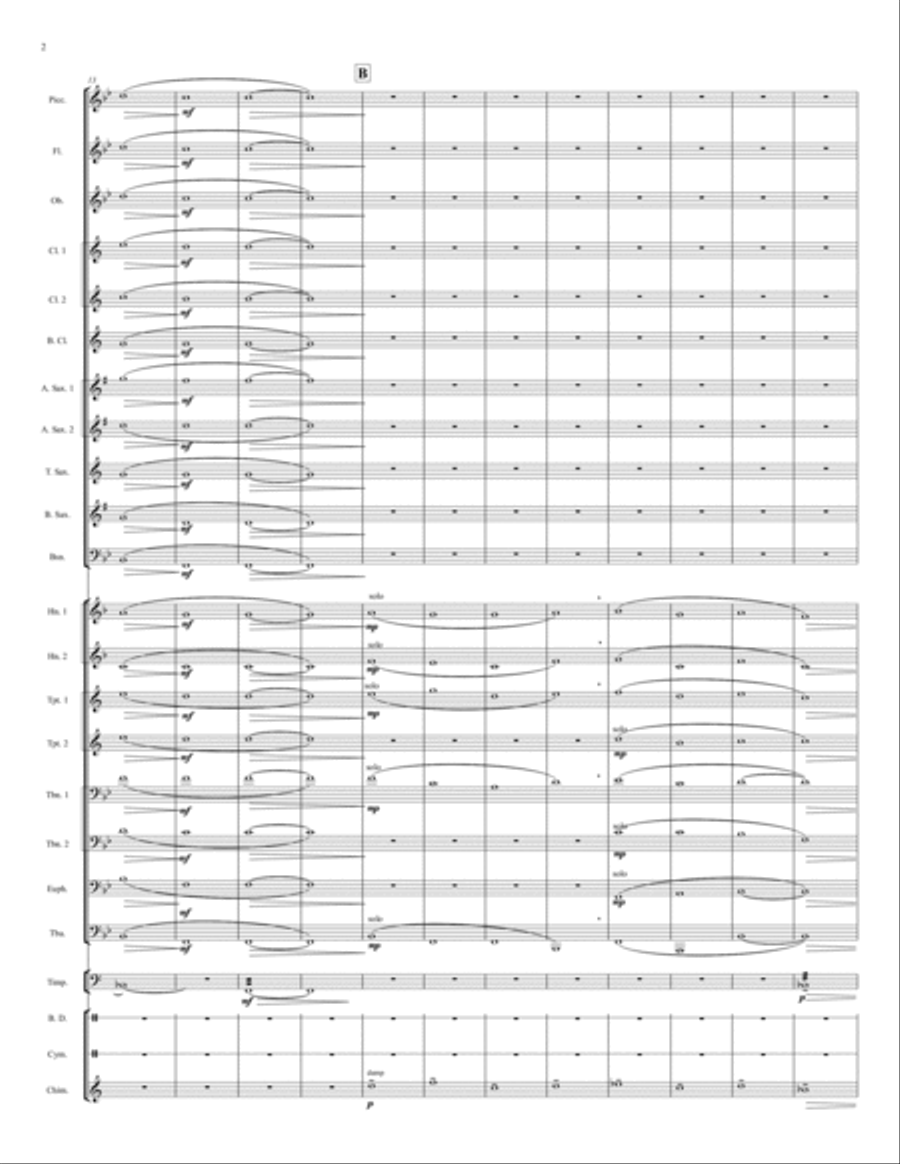 Come To Jesus (in Whole Notes) Concert Band scores gallery preview page 6