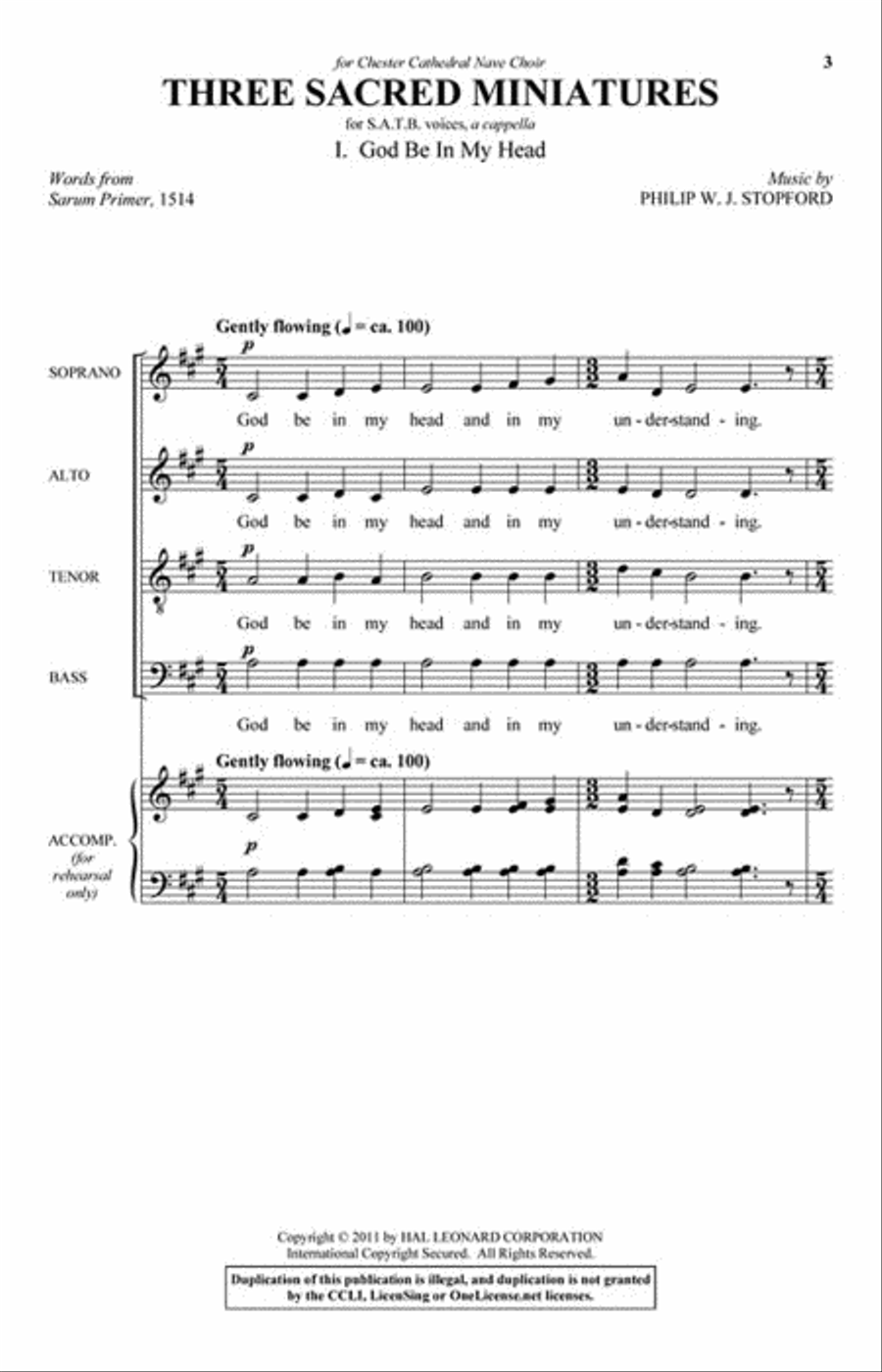 Three Sacred Miniatures 4-Part scores gallery preview page 2