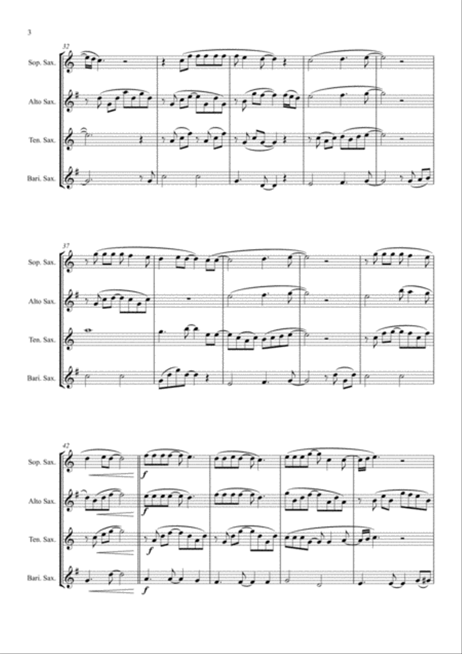 Shallow Saxophone Quartet scores gallery preview page 4