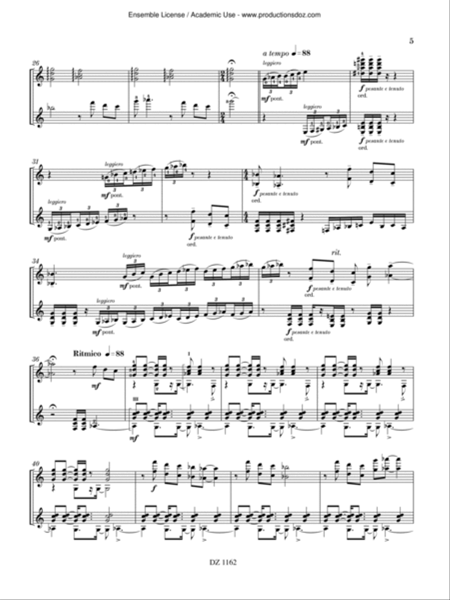 Eucalypta Classical Guitar scores gallery preview page 5