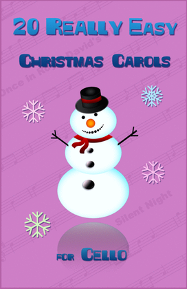 Book cover for 20 Really Easy Christmas Carols for Cello