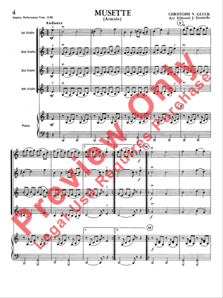 Highland/Etling Violin Quartet Series: Book 1