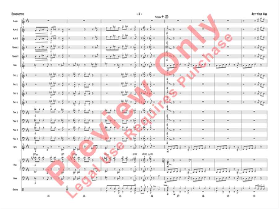 Act Your Age Jazz Ensemble scores gallery preview page 25