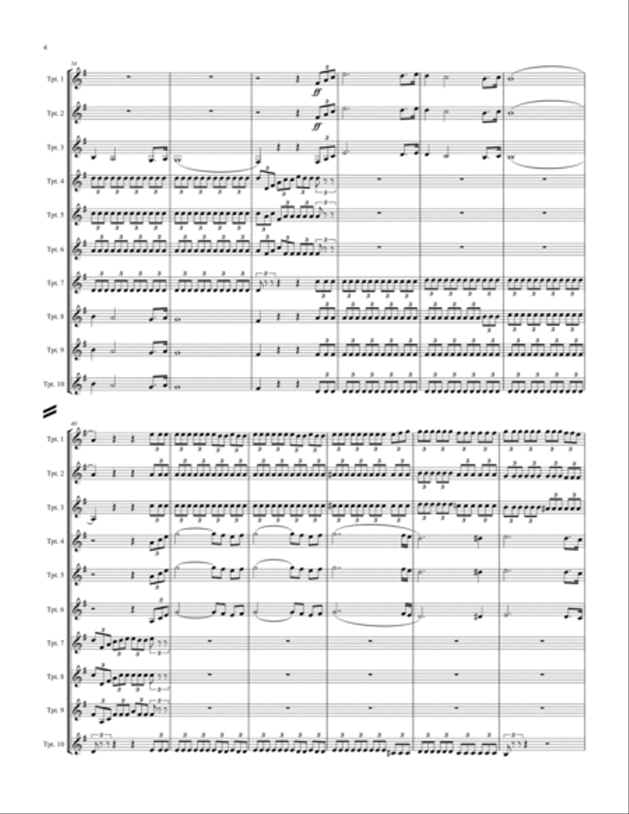 Lohengrin - Prelude to Act III Trumpet scores gallery preview page 5