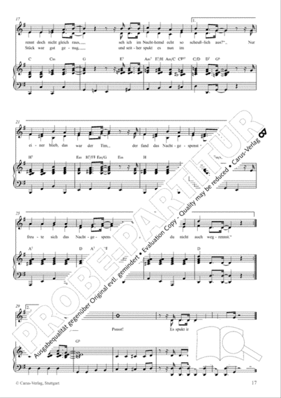 Gruselsongs, Band 1 Gruselsongs, Band 1 Score scores gallery preview page 18