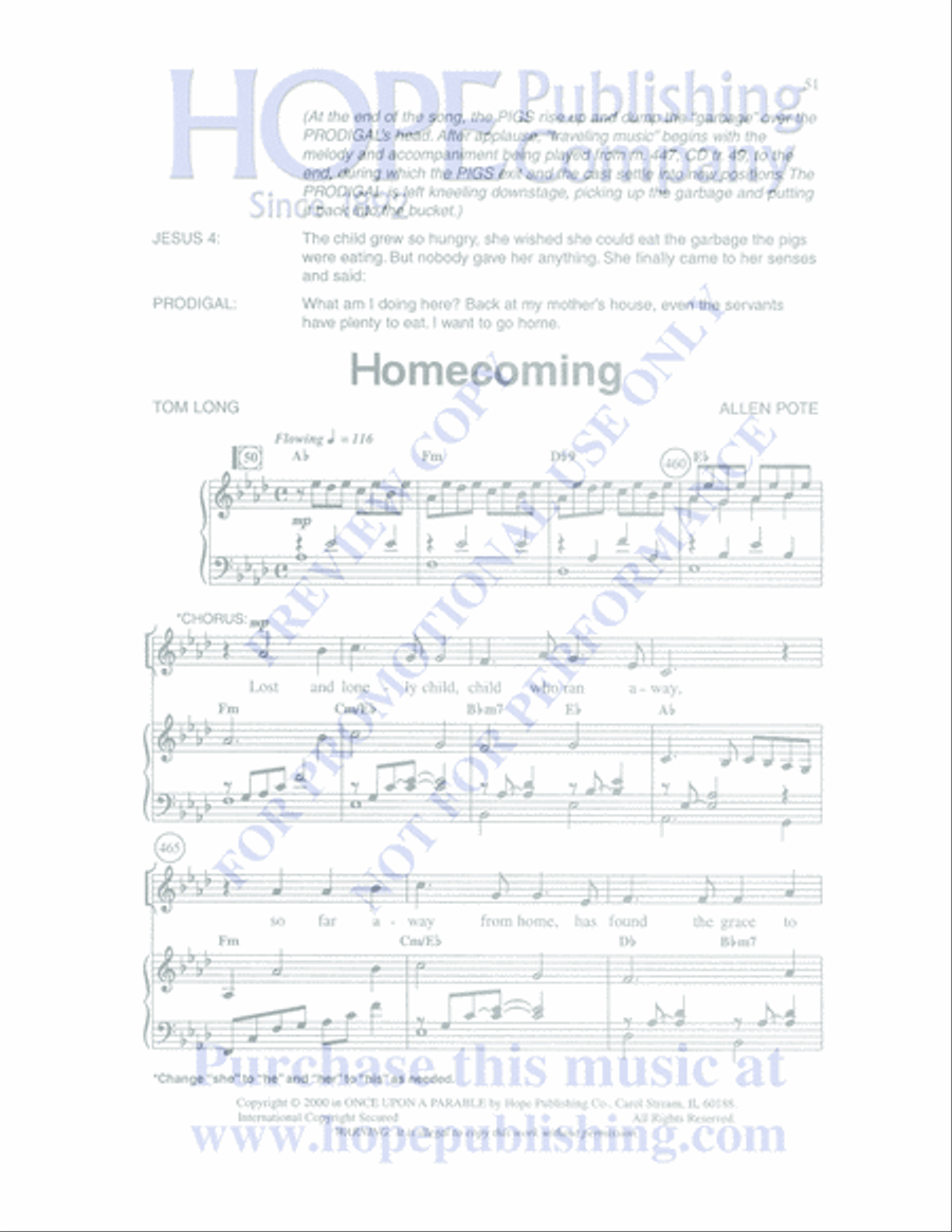 Once Upon a Parable Unison Choir scores gallery preview page 51