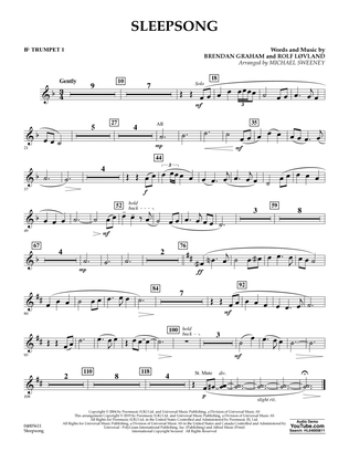 Sleepsong (arr. Michael Sweeney) - Bb Trumpet 1