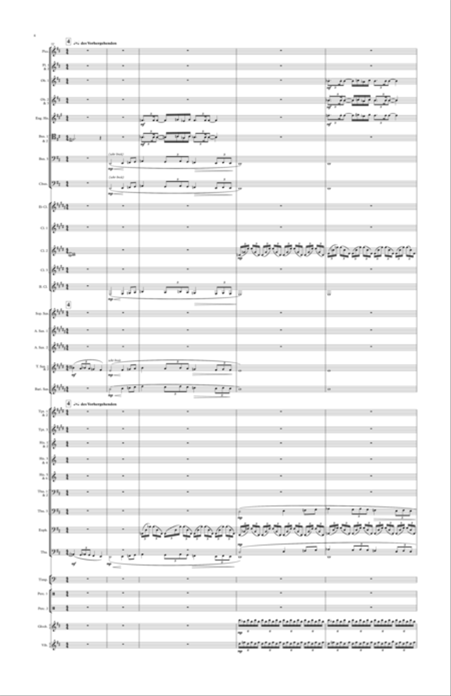 Delius Paris - Song of a Great City Small Ensemble scores gallery preview page 4
