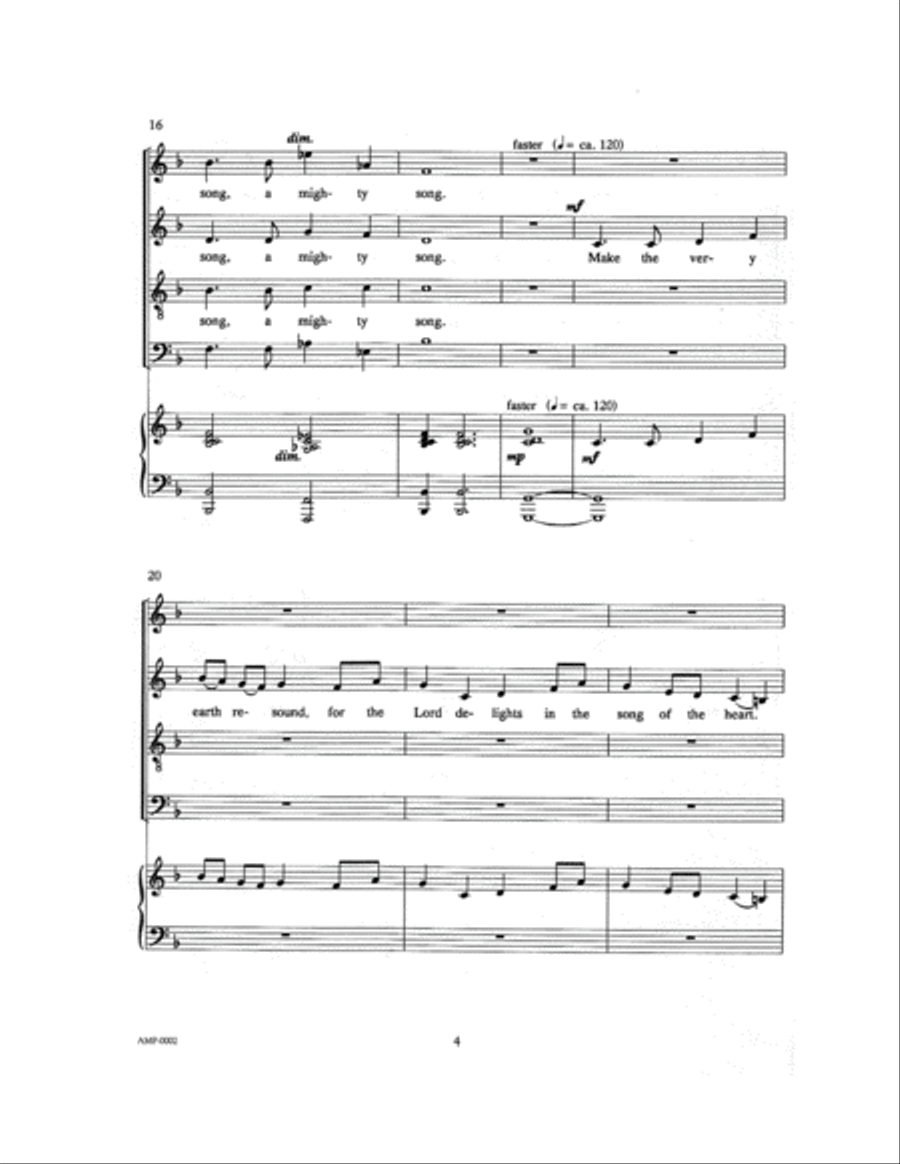 Sing a Mighty Song 4-Part scores gallery preview page 4